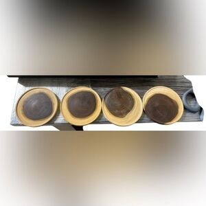 Set of Wooden Coasters 4 wood